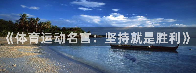 尊龙官网下载：《体育运动名言：坚持就是胜利》